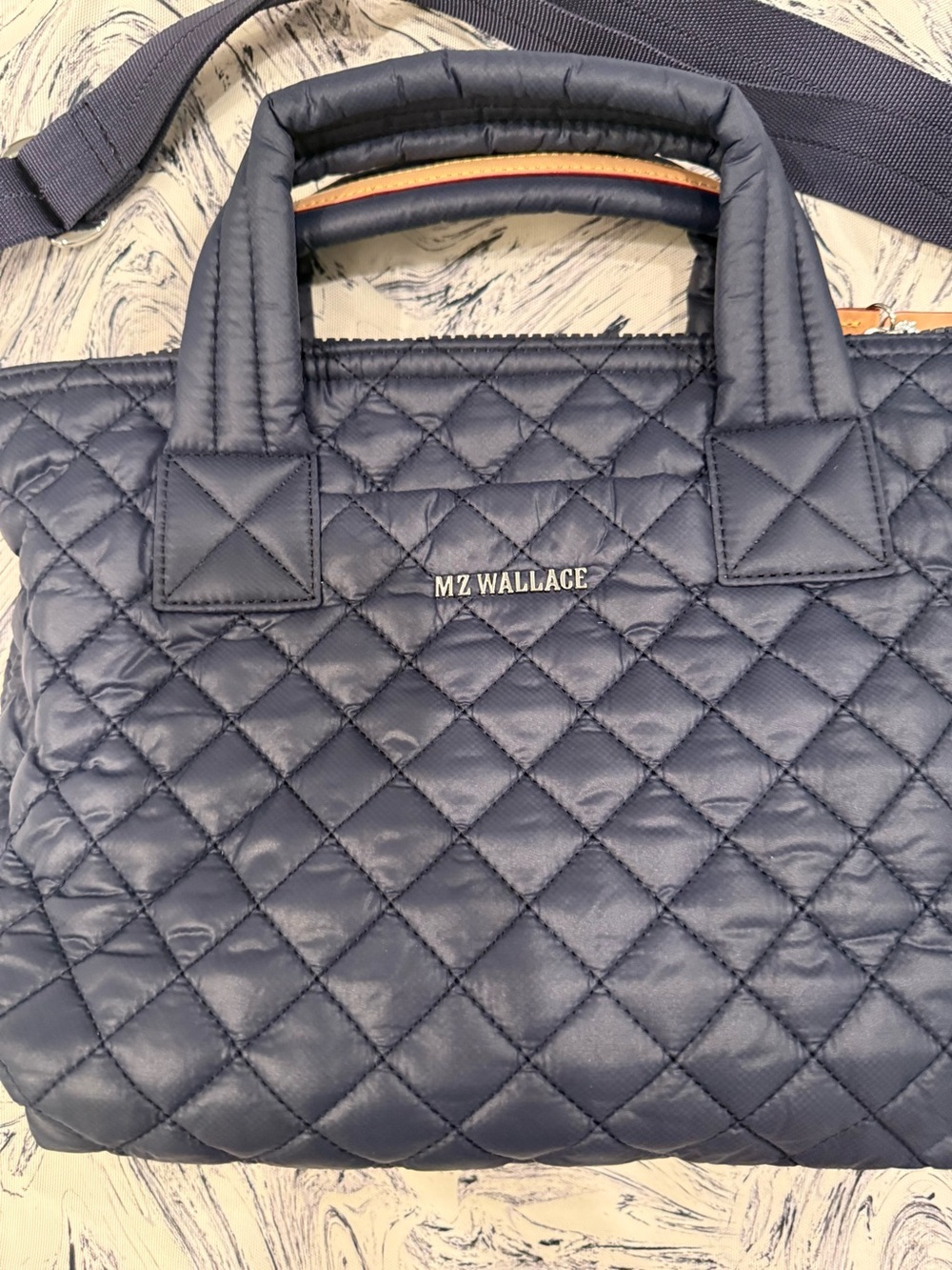 MZ Wallace Navy Small Sutton Deluxe NWOT - Picture 8 of 14